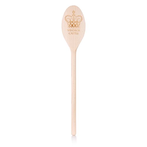 wooden spoon etched with a crown and the words 'Windsor Castle'