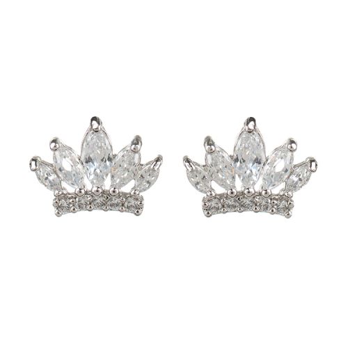 Crystal Crown Earrings