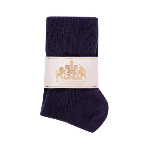Navy cashmere socks