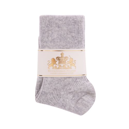 Silver cashmere socks