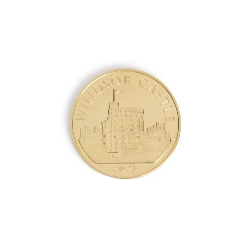 Windsor Castle 2025 Coin featuring the Round Tower. 